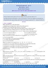 Đề thi giữa kì 1 Hóa 10 Chân trời sáng tạo - Đề số 7